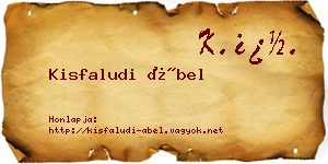 Kisfaludi Ábel névjegykártya